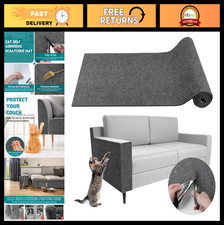 Self-Adhesive Cat Scratch Mat - Furniture Protector for Couch, Wall Cat Tree