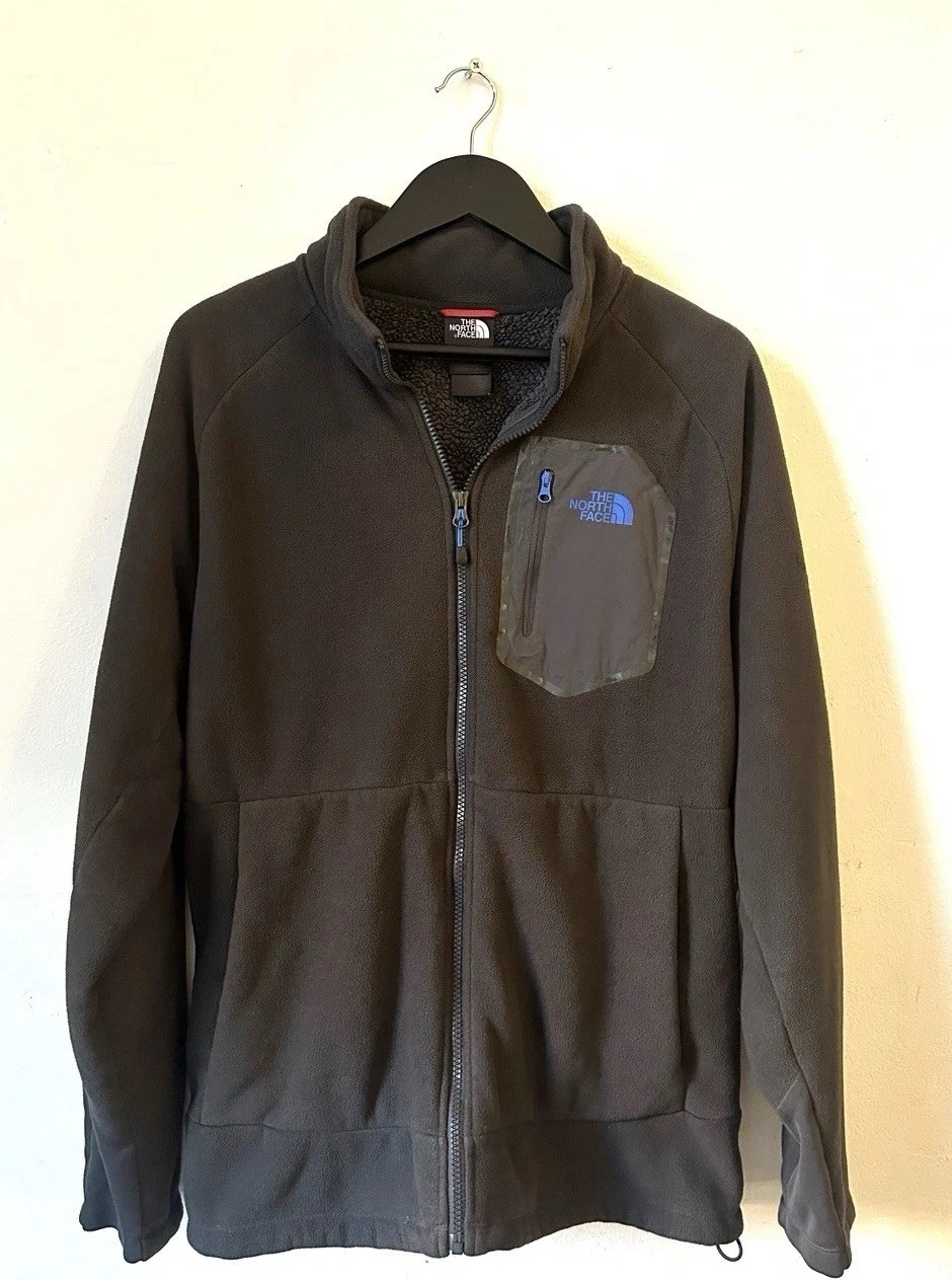 The North Face Fleece Jacket Zip Gray Soft Men’s Size M Lightweight Outdoor