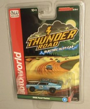 "NEW" AW REL 3 THUNDER ROAD 76 TEAL '68 FORD TORINO T JET HO SLOT CAR