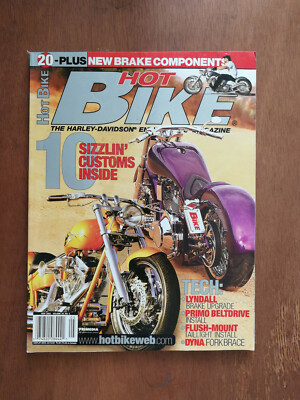 Hot Bike Harley Davidson Magazine May 02 10 Sizzlin Customs J2 Ebay