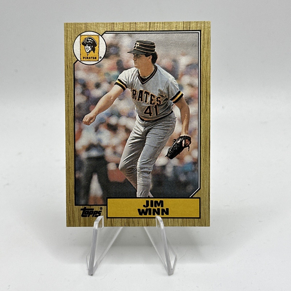 メジャーリーガー Jim T バット付きカード 1987 Topps Jim Winn #262 (EX) | eBay