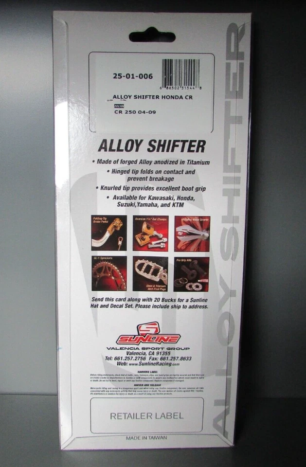 NUEVO - Palanca de cambios Honda CR250, CR 250, cambio, 04-09, 25-01-006 Foto 2 de 4