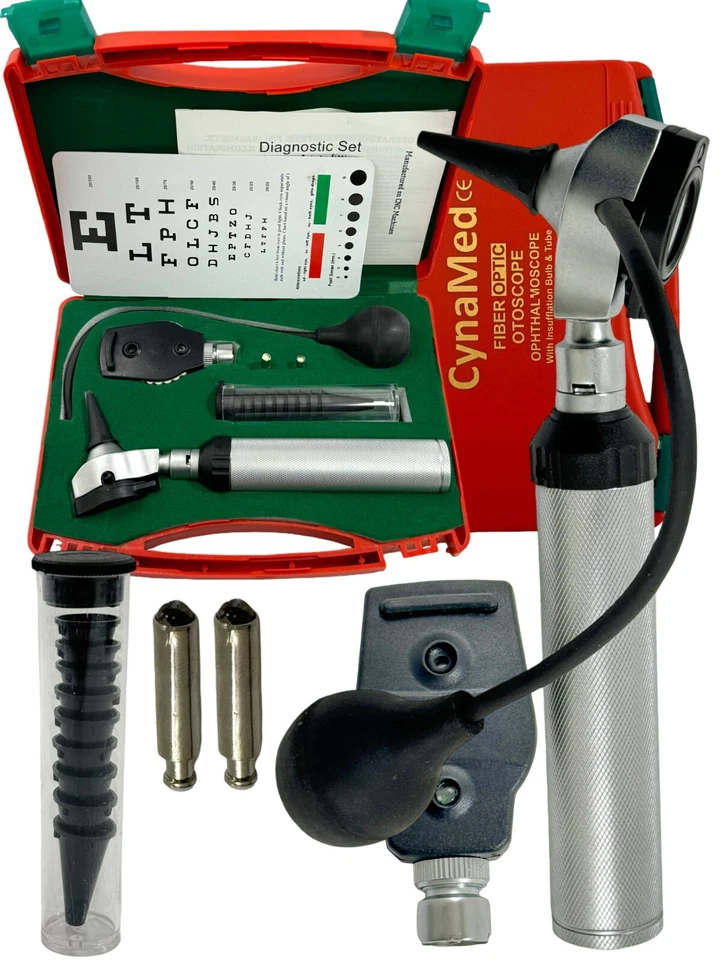 NOVO ENT Diagnóstico,Otoscópio,Oftalmoscópio Conjunto com Lâmpada Insufladora e Tubo - Imagem 4 de 4
