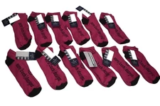 12 Aero Tech Designs CoolMax Cycling Socks Pink Unisex Ankle Bicycle Socks Large