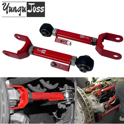 2pcs Aluminum Adjustable Rear Upper Camber Arms for Tesla Model 3 Model Y 2017+