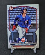 Cristian Hernandez Prospect Rookie Card 2023 Bowman Base #BP-24 Chicago Cubs 
