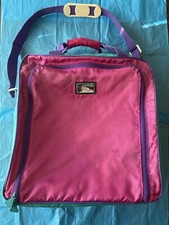 Ski Boot Bag Sport Graphics Vintage 1980s Gear Luggage Travel Winter Pink AS-IS