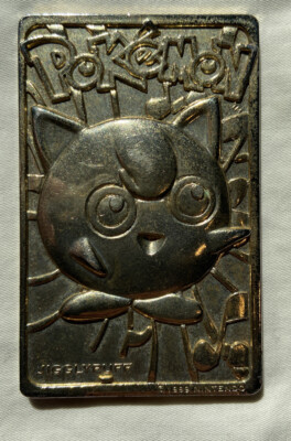 Limited Edition Pokemon 24k Gold Plated Trading Card Jigglypuff Ebay