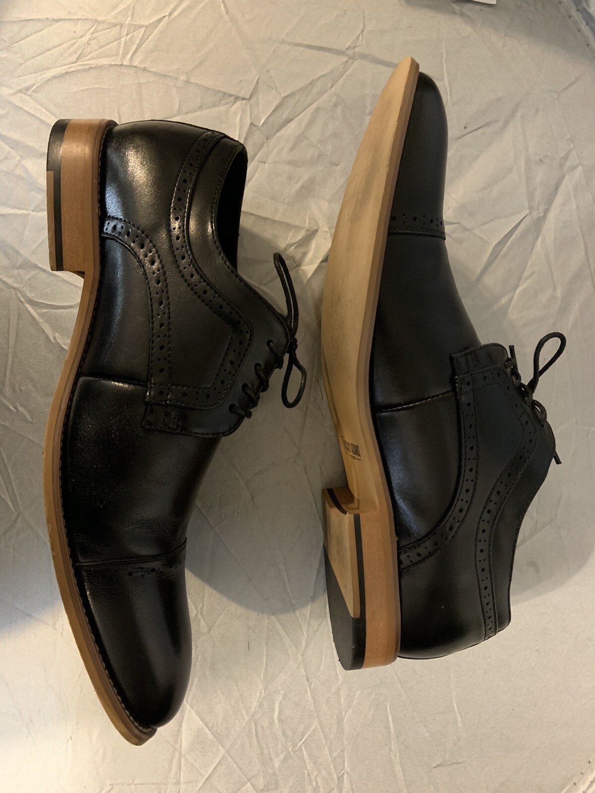 12W Stacy Adams Mens shoes Dickinson Cap Toe Oxford c… Gem