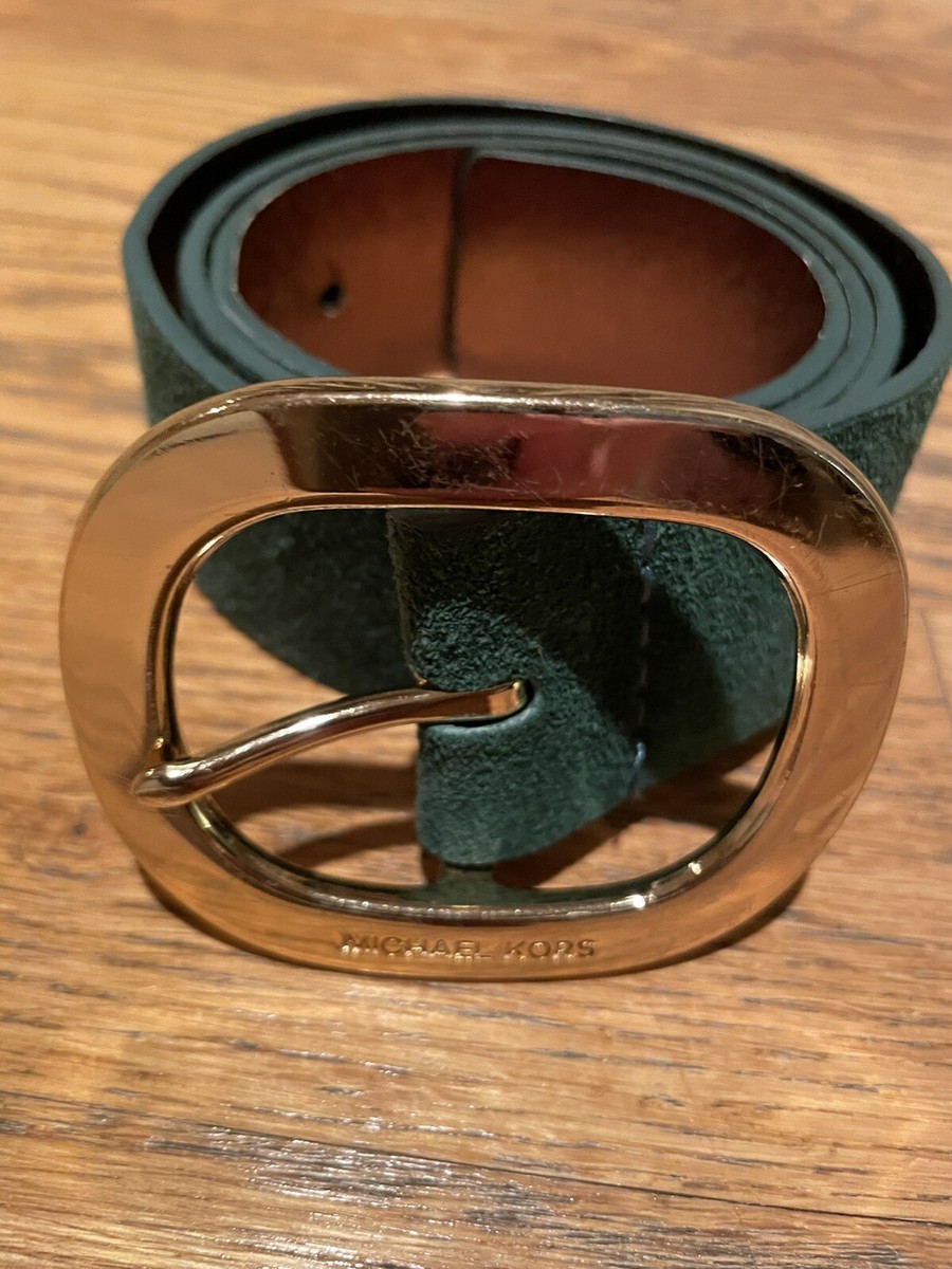 Michael Kors, suede and gold tone stretch belt Michael Kors Suede Solid Belts for Women for sale | eBay main image 3