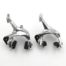 TEKTRO R313 Dual Pivot Caliper Brake Set 39-52mm,Front Rear for 28C Tire, Silver