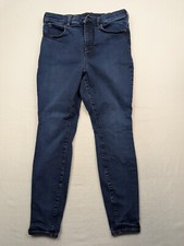 Duluth Trading Jeans Women's 12 reg High Rise Stretch Denim skinny 30x28 dark