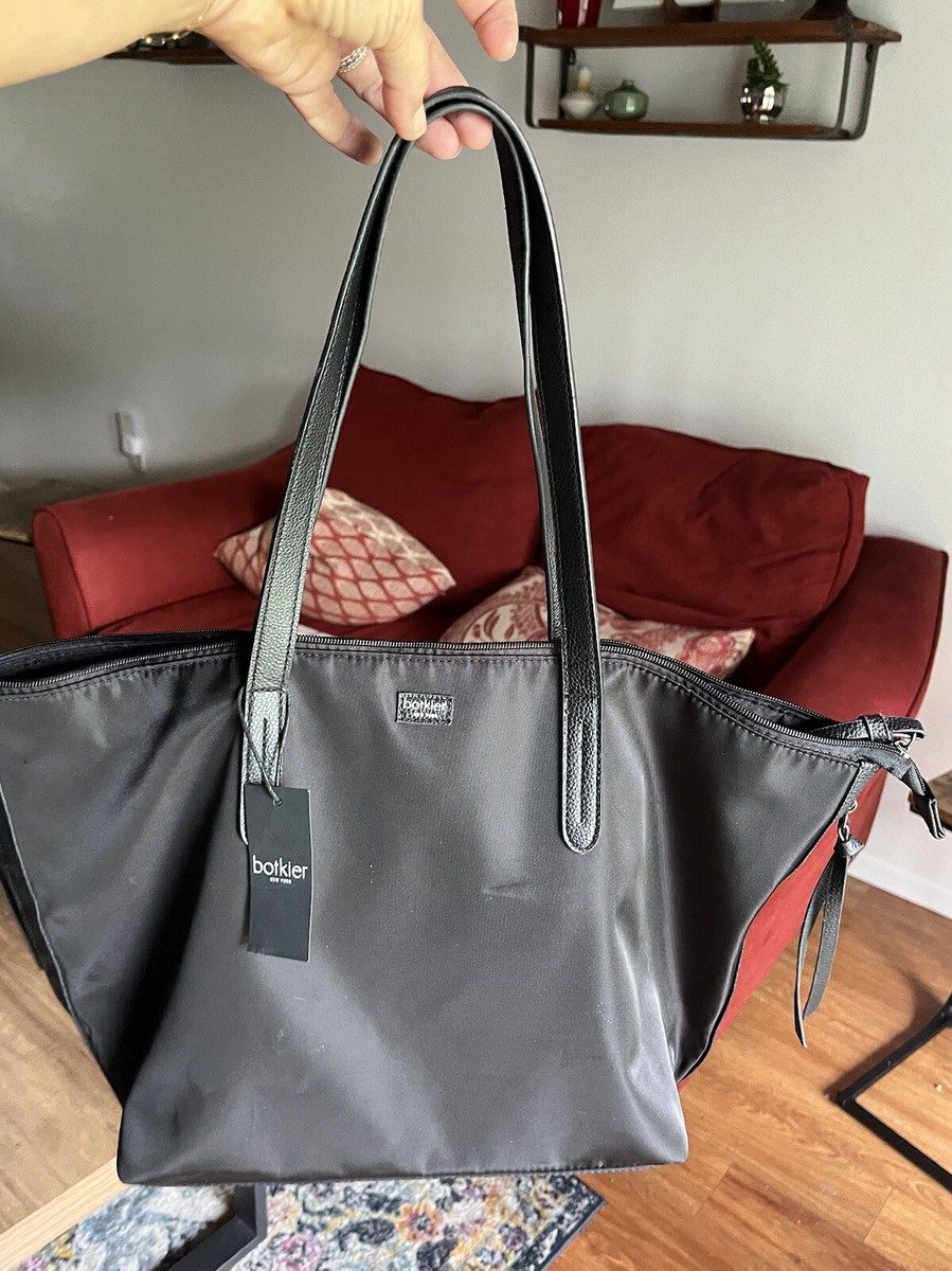Botkier New York Bond Black Nylon Tote Bag NEW Lightweight Travel