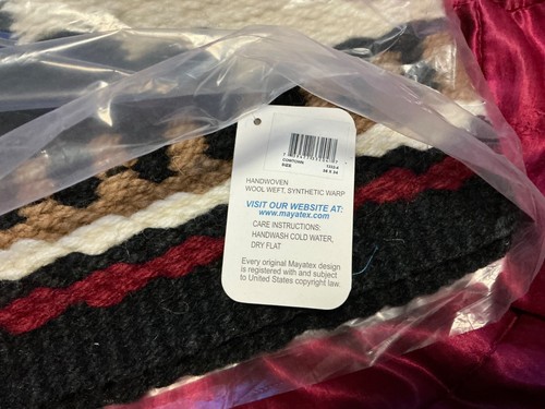 Mayatex Cowtown Satteldecke 36 x 34 Zoll schwarz/creme/rote Erde/Rehkitz - Bild 5 von 5