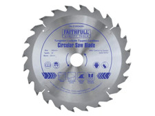 Image of Faithfull TCT Cordless Trimsaw Blade 165mm x 20mm x 24Tooth POS FAIZ1652420C