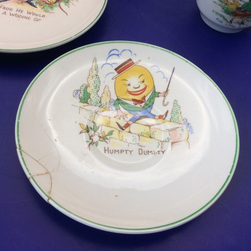 Vintage Childrens Ceramic Tea Set with Nursery Rhyme Characters - Picture 4 of 21