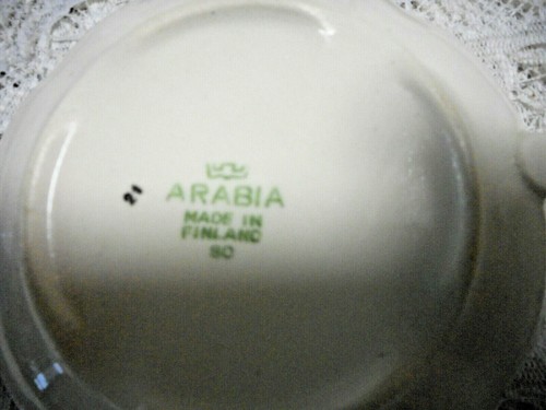 Arabia made in Finland '49-'64 Vintage Soup Coup & Saucer Set 1 of 6 available - Picture 4 of 7