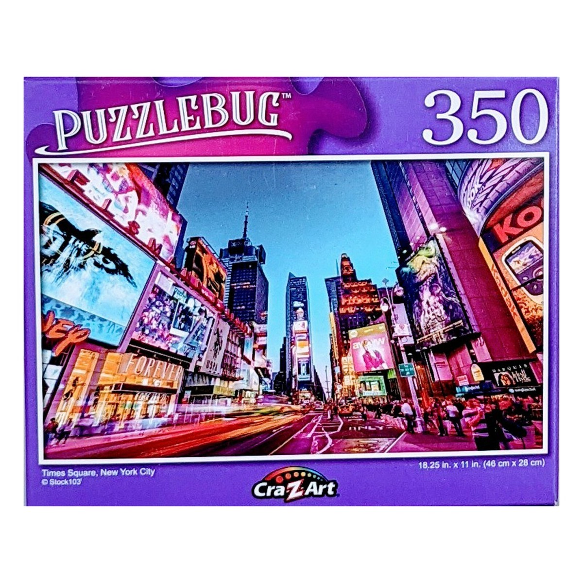 Puzzlebug Times Square, New York City Jigsaw Puzzle by Cra Z Art