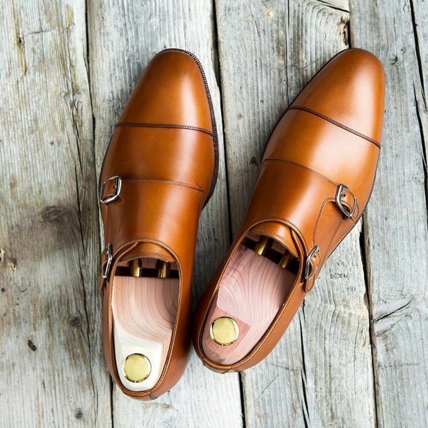 Handcrafted Brown Leather Men\'s Shoes Men main image 3