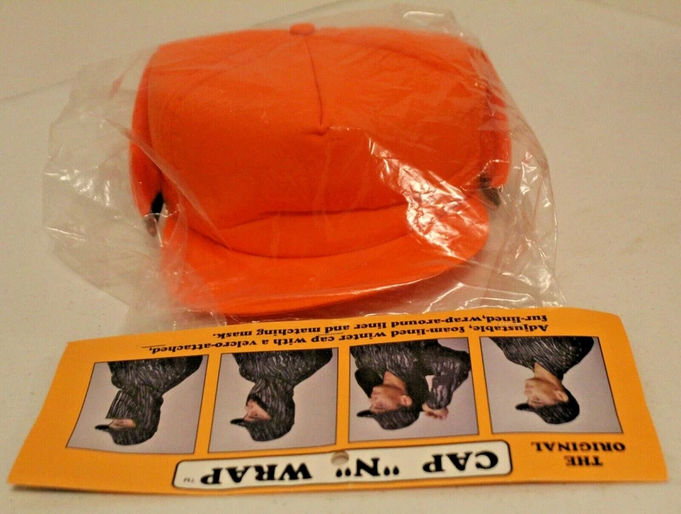 Máscara facial táctica naranja de caza envolvente bufanda calentador de cuello y sombreros ¡¡NUEVA!!! Foto 2 de 3