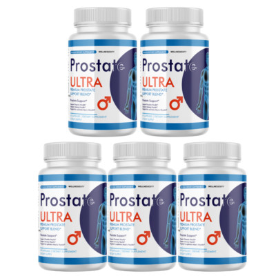 Prostate Ultra Supplements for Men Prostate Health Formula - 5 Bottles