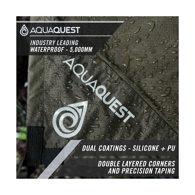 AquaQuest Guide Camping Tarp - Ultralight Tent Cover or Rain Fly