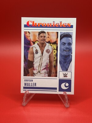 Grayson Waller 2023 Panini Chronicles WWE PINK PARALLEL /349 SmackDown #38