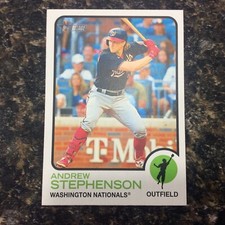 2022 Topps Heritage #570 Andrew Stephenson Washington Nationals