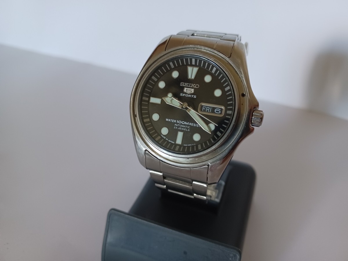 Seiko 5 Automatic Watch 7S36-03C0, 100m. Missing bezel. | eBay