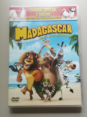 Madagascar  y Pinguinos DreamWorks - 2 x DVD Español Ingles Region 2 ESP Am