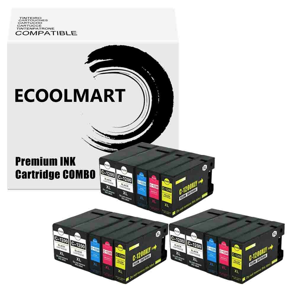 15PK Ink Cartridge Compatible for PGI1200XL PGI-1200XL MAXIFY MB2120 MB2720