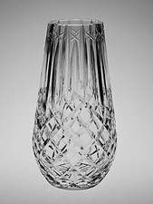 1970s WATERFORD CRYSTAL 9" - 22.7cm LEAD CRYSTAL VASE - signed. Pat No 227/874
