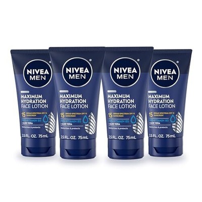 NIVEA MEN Maximum Hydration Face Lotion, Face Lotion with Broad Spectrum SPF 