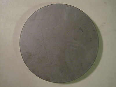 3/8'' Steel Plate, Disc Shaped, 5.00'' Diameter, 3/8'' A36 Steel (.375)
