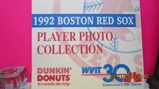 Vintage 1992 Boston Red Sox Player Photo Collection Dunkin Donuts WVIT 30 CT 