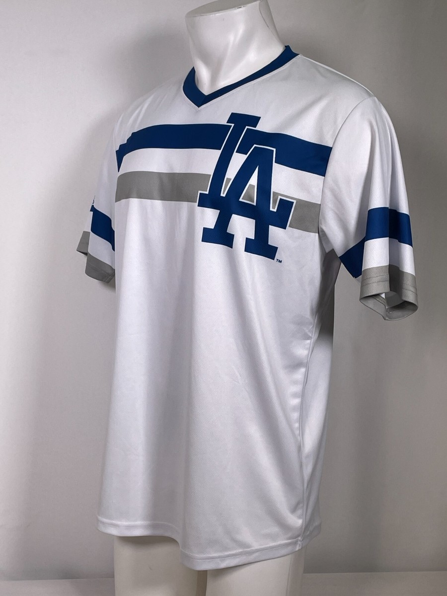 Los Angeles Dodgers MLB Stitches V-Neck White Pullover