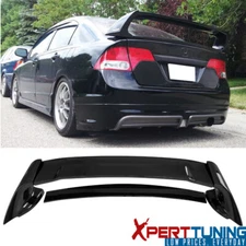 Fits 06-11 Honda Civic Sedan Mugen Rear Trunk Spoiler - Painted Glossy Black