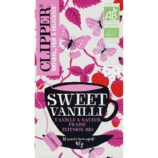 Lot de 3 boîtes infusion bio sweet vanilli vanille saveur fraise (35g x 3)