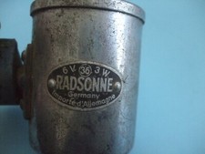 Bicycle Radsonne 36 Dynamo Germany 6V 3W Original