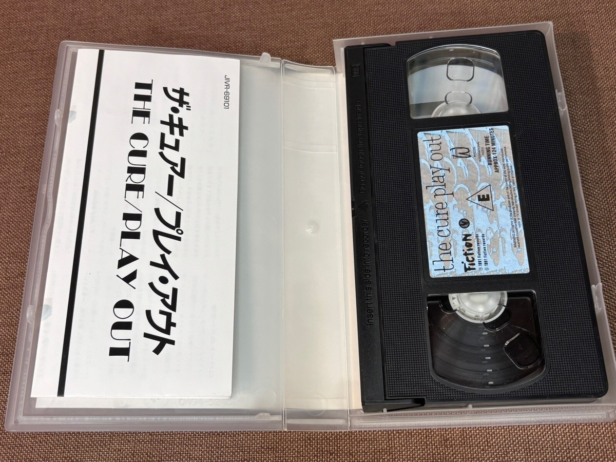 THE CURE Play Out JAPAN VHS VIDEO TAPE JIVR-69101 INSERT + STICKER