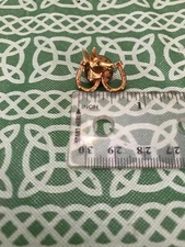 Vintage Double Luck Horsehoe Donkey Mule Head Lapel Pin FREE SHIPPING