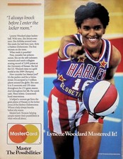 VINTAGE 1980s Print Ad ~ MasterCard ~ Master The Possibilities ~ Lynette Woodard
