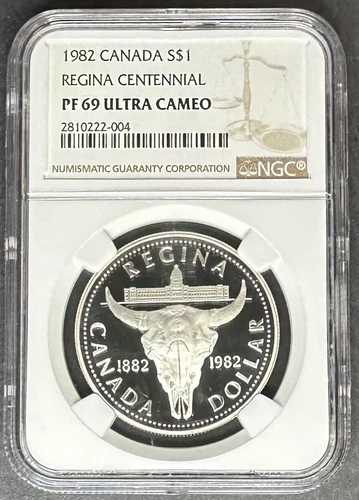 1982 Canada Regina Silver Dollar NGC PF-69 UCAM, Buy 3 Items, Get $5 Off!!