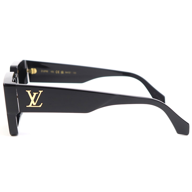 LOUIS VUITTON LV Clash Square Sunglasses Black Gold Z1579E LOUIS VUITTON LV Clash Square Sunglasses Black Gold Z1579E