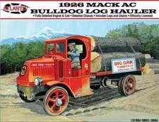 1:24 Atlantis Models M2401 1926 MACK AC Bulldog Logging Truck Plastic Model Kit