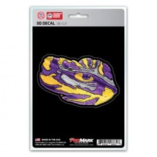 louisiana state tigers ncaa die cut 3d logo chrome auto car emblem usa made