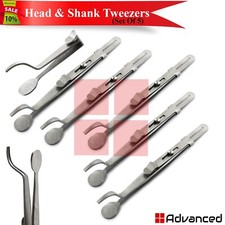 5Pcs Jewelers Head  Shank Tweezers Ring Setting Holding Jewelry Soldering Tools
