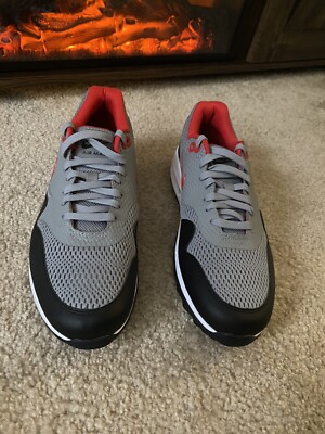 Size 10 - Nike Air Max 1 Golf Particle Gray Red | eBay