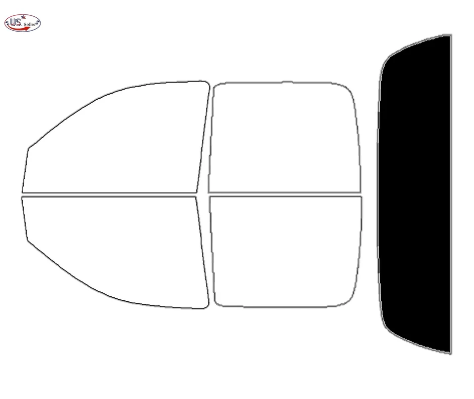 Kit de película de tinte de ventana de 2 capas precortada para Mitsubishi Raider 2006-2010 doble cabina Foto 4 de 4