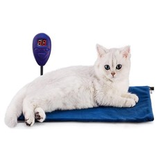Tapis chauffant pour chat, température réglable, coussin chauffant pour